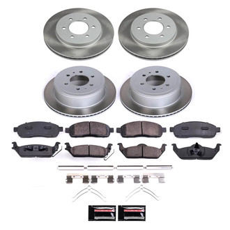 PowerStop® - Semi Coated Front and Rear Disc Brake Kit