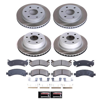 PowerStop® - Semi Coated Front and Rear Disc Brake Kit