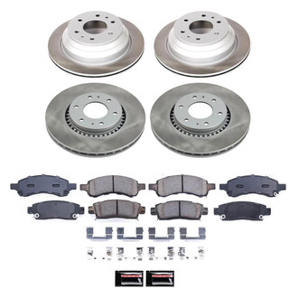 PowerStop® - Semi Coated Front and Rear Disc Brake Kit