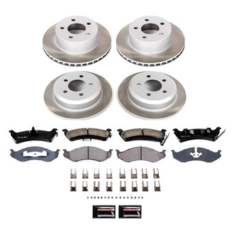 PowerStop® - Semi Coated Front and Rear Disc Brake Kit