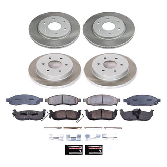 PowerStop® - Semi Coated Front and Rear Disc Brake Kit