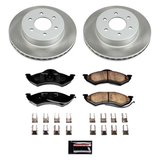 PowerStop® - Semi Coated Front Disc Brake Kit