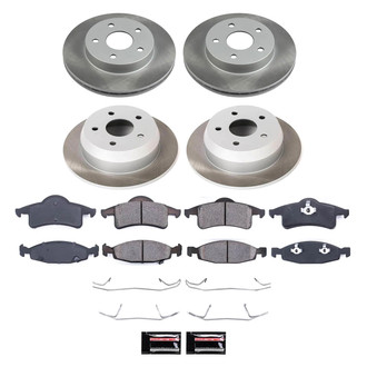 PowerStop® - Semi Coated Front and Rear Disc Brake Kit