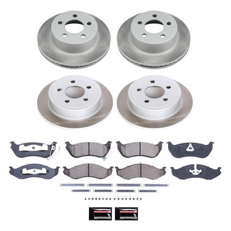 PowerStop® - Semi Coated Front and Rear Disc Brake Kit