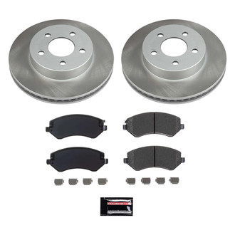 PowerStop® - Semi Coated Front Disc Brake Kit