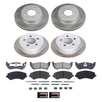 PowerStop® - Semi Coated Front and Rear Disc Brake Kit