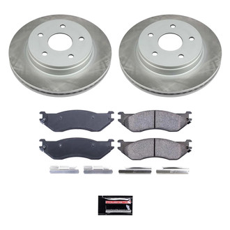 PowerStop® - Semi Coated Front Disc Brake Kit