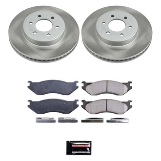 PowerStop® - Semi Coated Front Disc Brake Kit