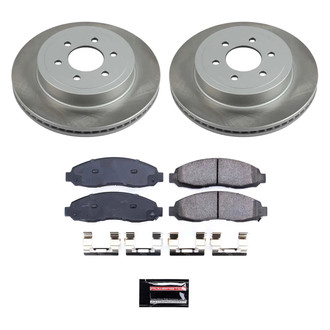 PowerStop® - Semi Coated Front Disc Brake Kit