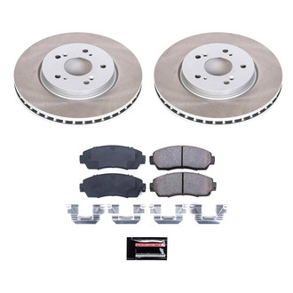 PowerStop® - Semi Coated Front Disc Brake Kit