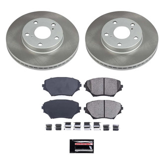 PowerStop® - Semi Coated Front Disc Brake Kit