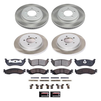 PowerStop® - Semi Coated Front and Rear Disc Brake Kit