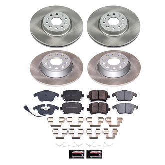 PowerStop® - Semi Coated Front and Rear Disc Brake Kit