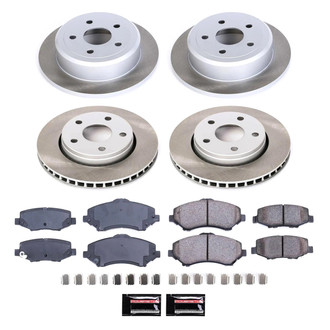PowerStop® - Semi Coated Front and Rear Disc Brake Kit