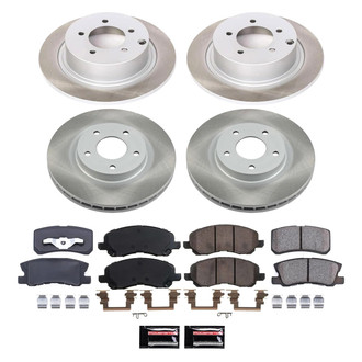 PowerStop® - Semi Coated Front and Rear Disc Brake Kit