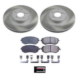 PowerStop® - Semi Coated Front Disc Brake Kit