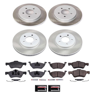 PowerStop® - Semi Coated Front and Rear Disc Brake Kit