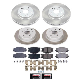 PowerStop® - Semi Coated Front and Rear Disc Brake Kit