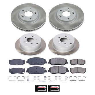 PowerStop® - Semi Coated Front and Rear Disc Brake Kit