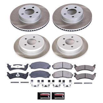PowerStop® - Semi Coated Front and Rear Disc Brake Kit