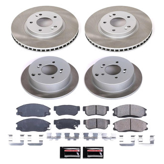 PowerStop® - Semi Coated Front and Rear Disc Brake Kit