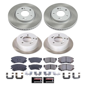 PowerStop® - Semi Coated Front and Rear Disc Brake Kit