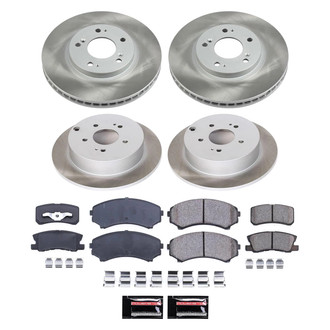 PowerStop® - Semi Coated Front and Rear Disc Brake Kit