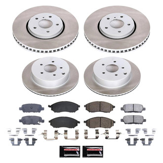 PowerStop® - Semi Coated Front and Rear Disc Brake Kit