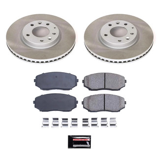 PowerStop® - Semi Coated Front Disc Brake Kit
