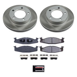 PowerStop® - Semi Coated Front Disc Brake Kit
