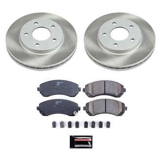 PowerStop® - Semi Coated Front Disc Brake Kit