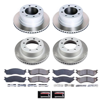 PowerStop® - Semi Coated Front and Rear Disc Brake Kit