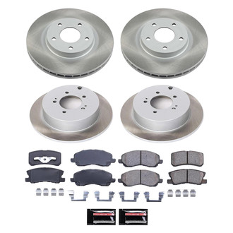 PowerStop® - Semi Coated Front and Rear Disc Brake Kit