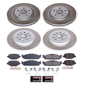 PowerStop® - Semi Coated Front and Rear Disc Brake Kit