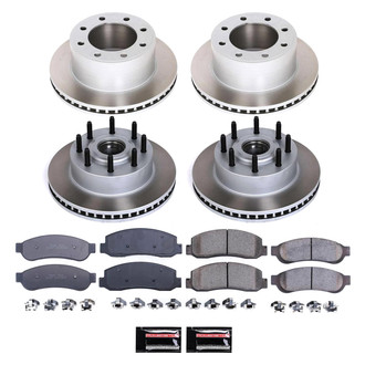PowerStop® - Semi Coated Front and Rear Disc Brake Kit