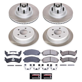 PowerStop® - Semi Coated Front and Rear Disc Brake Kit