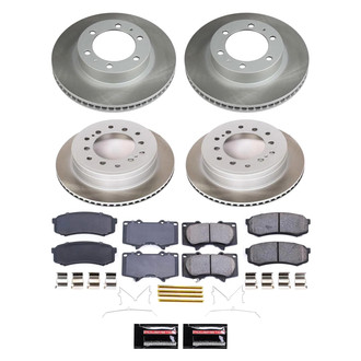 PowerStop® - Semi Coated Front and Rear Disc Brake Kit