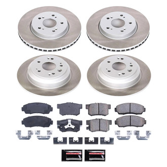 PowerStop® - Semi Coated Front and Rear Disc Brake Kit