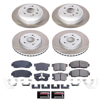 PowerStop® - Semi Coated Front and Rear Disc Brake Kit