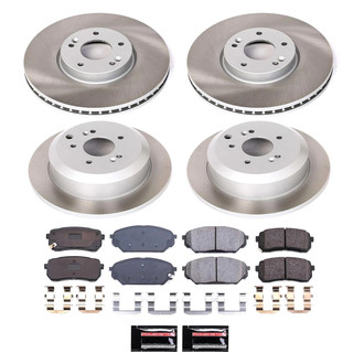 PowerStop® - Semi Coated Front and Rear Disc Brake Kit