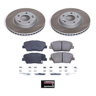 PowerStop® - Semi Coated Front Disc Brake Kit