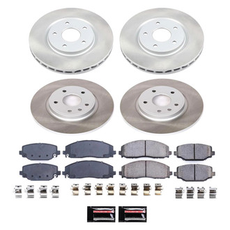PowerStop® - Semi Coated Front and Rear Disc Brake Kit