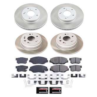 PowerStop® - Semi Coated Front and Rear Disc Brake Kit