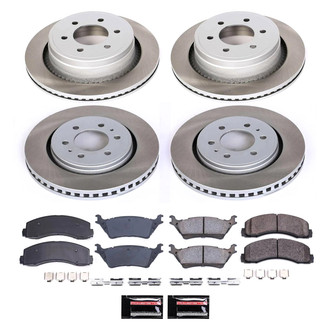 PowerStop® - Semi Coated Front and Rear Disc Brake Kit
