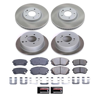 PowerStop® - Semi Coated Front and Rear Disc Brake Kit