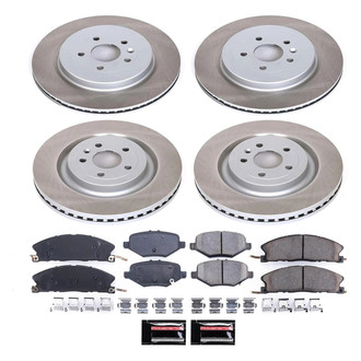 PowerStop® - Semi Coated Front and Rear Disc Brake Kit