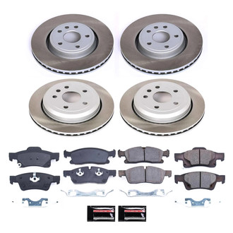 PowerStop® - Semi Coated Front and Rear Disc Brake Kit