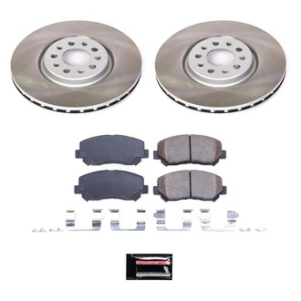 PowerStop® - Semi Coated Front Disc Brake Kit