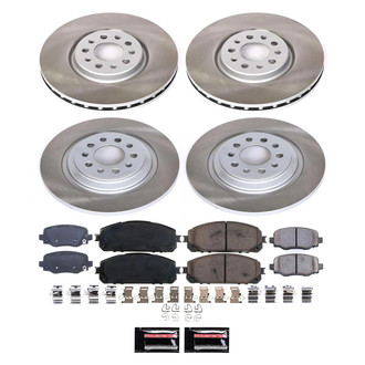 PowerStop® - Semi Coated Front and Rear Disc Brake Kit