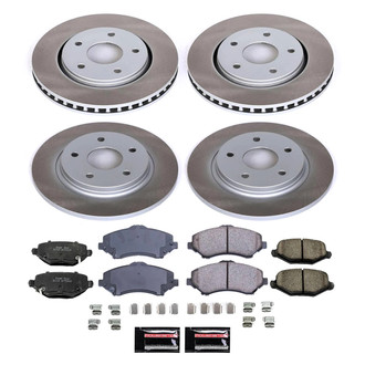 PowerStop® - Semi Coated Front and Rear Disc Brake Kit